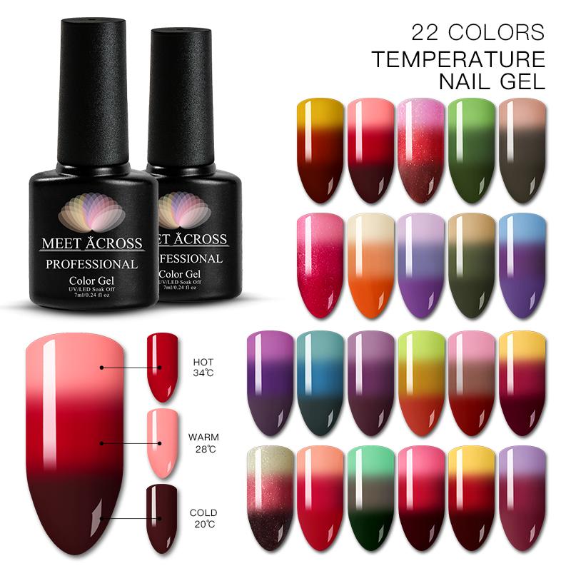 MEET ACROSS 7ml Rainbow Thermal Color Changing Gel Nail Polish Holographic Glitter Temperature Soak Off UV Gel Varnish Nail Art, Aw3114
MEET ACROSS 7ml Rainbow Thermal Color Changing Gel Nail Polish Holographic Glitter Temperature Soak Off UV Gel Varnish Nail Art, Aw3114