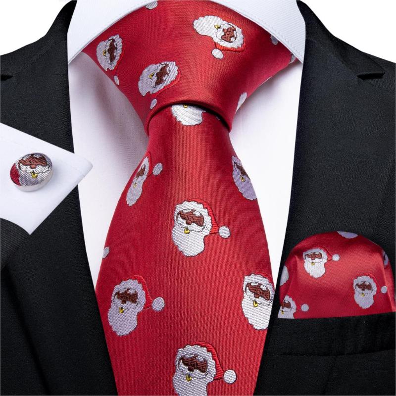 Gift Men Tie Red Write Animal Silk Christmas Tie For Men Halloween DiBanGu Novelty Designer Hanky Cufflinks Set MJ-7275 
Gift Men Tie Red Write Animal Silk Christmas Tie For Men Halloween DiBanGu Novelty Designer Hanky Cufflinks Set MJ-7275