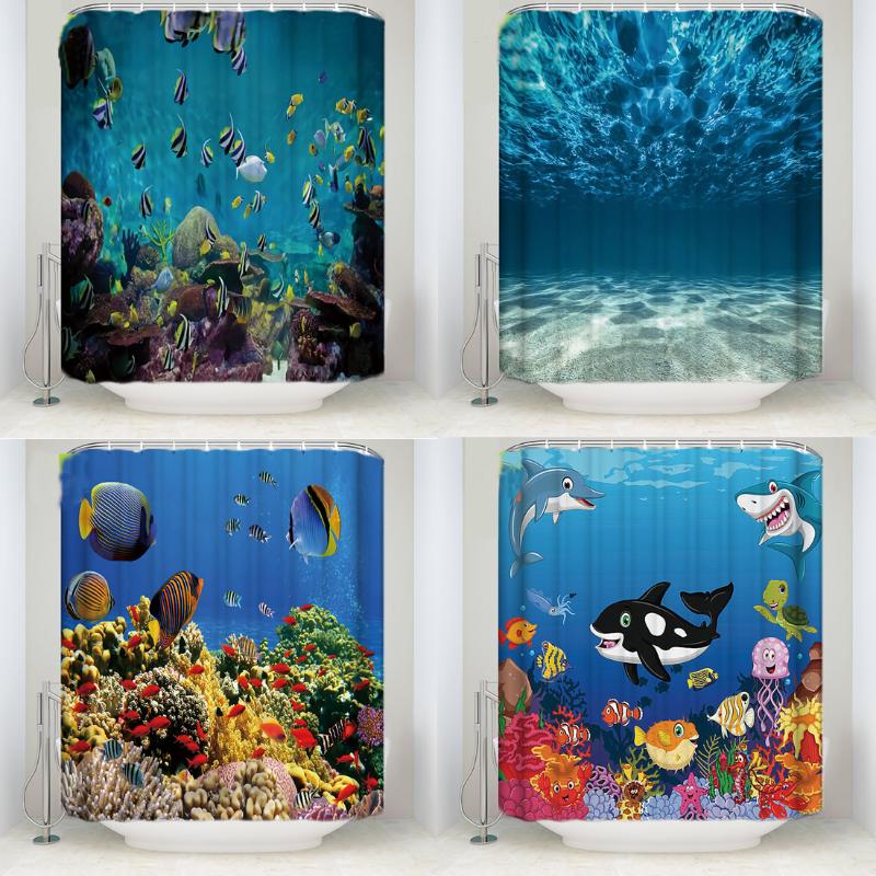 Beautiful Underwater World Fish Polyester Shower Curtains Washable High Quality Colorful Curtains for Bathroom Shower Home Decor
Beautiful Underwater World Fish Polyester Shower Curtains Washable High Quality Colorful Curtains for Bathroom Shower Home Decor