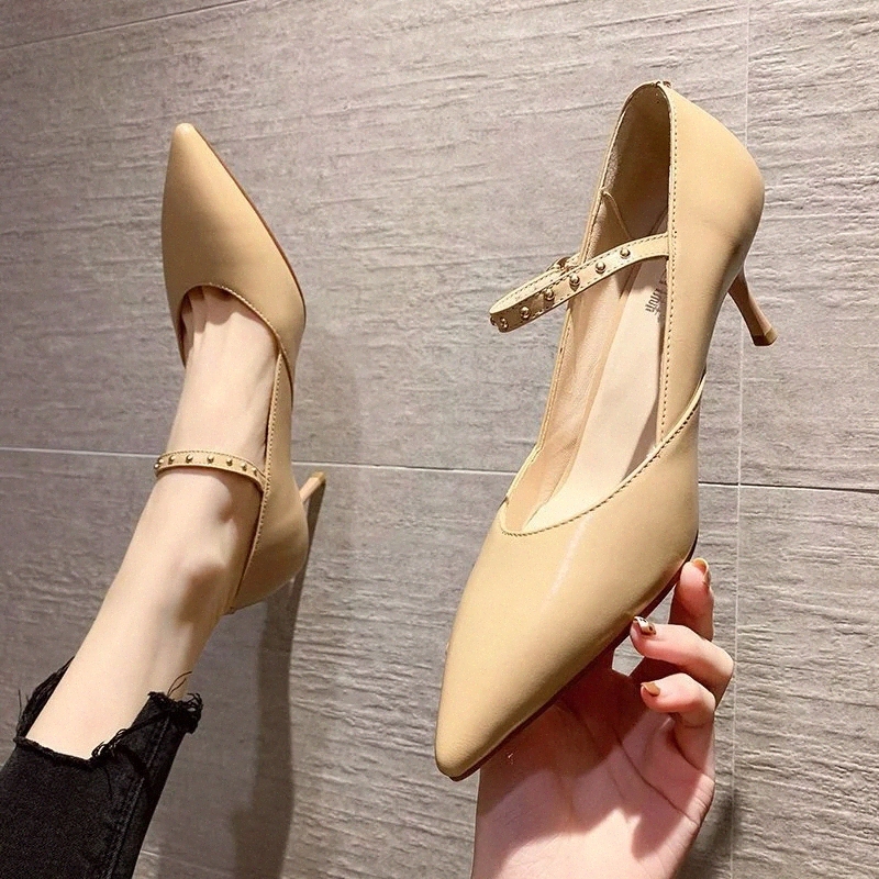 Rimocy 2021 New Fashion Rivet High Heels Shoes Women Stiletto Pointed Toe Elegant Office Shoes Lady Ankle Buckle Pumps Woman #L88i
Rimocy 2021 New Fashion Rivet High Heels Shoes Women Stiletto Pointed Toe Elegant Office Shoes Lady Ankle Buckle Pumps Woman #L88i