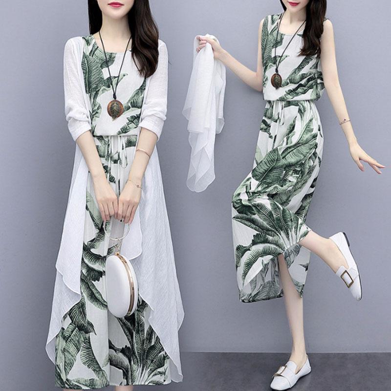 Cotton Linen Dress Suit Plus Size Vintage Sundress Loose National Style Printed Women Elegant Dress Two-piece Set Top Cut, Black
Cotton Linen Dress Suit Plus Size Vintage Sundress Loose National Style Printed Women Elegant Dress Two-piece Set Top Cut, Black