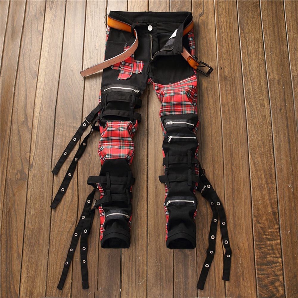 2021 New South Korean Retropersonality Style Brien Zipper Men's Tight Little Plaid Feet Straight Fashion Pants M0ZS, Black
2021 New South Korean Retropersonality Style Brien Zipper Men's Tight Little Plaid Feet Straight Fashion Pants M0ZS, Black
