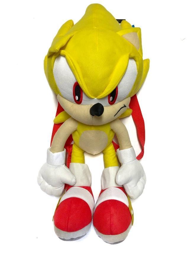 New! Super the Hedgehog Plush Backpack Video Games Sega 201204