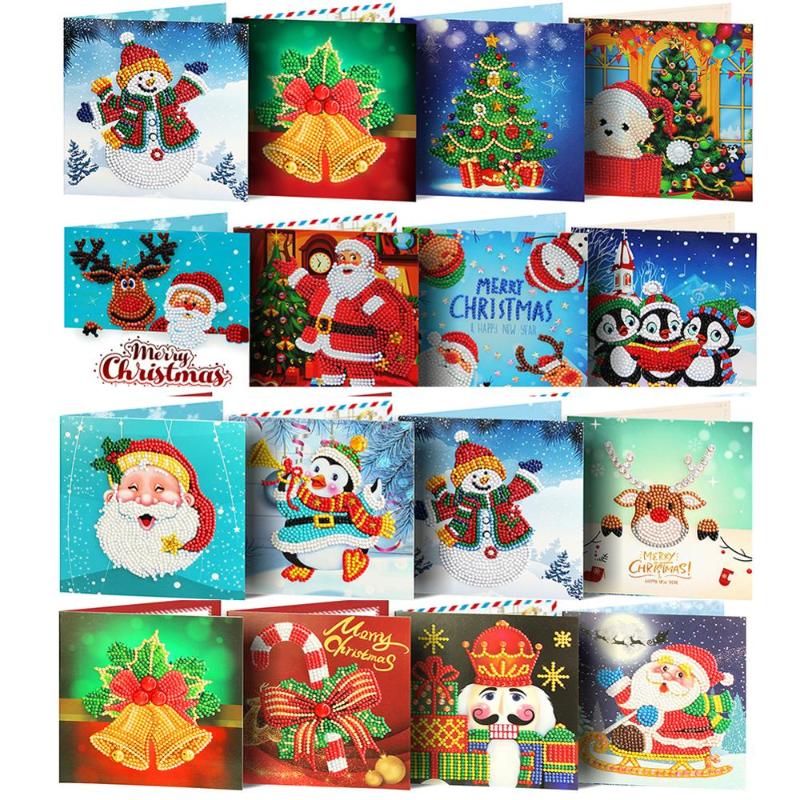 8pcs/set 5D DIY Partial Special Drills Diamond Painting Christmas Greeting Cards Party Gifts for Child Kids Christmas Envelope
8pcs/set 5D DIY Partial Special Drills Diamond Painting Christmas Greeting Cards Party Gifts for Child Kids Christmas Envelope
