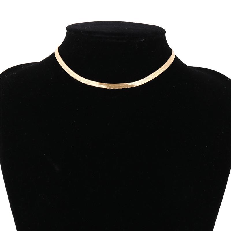 Minimalist Snake Chain Short Choker Necklace Women Simple Copper Chains Necklaces Female Jewelry
Minimalist Snake Chain Short Choker Necklace Women Simple Copper Chains Necklaces Female Jewelry