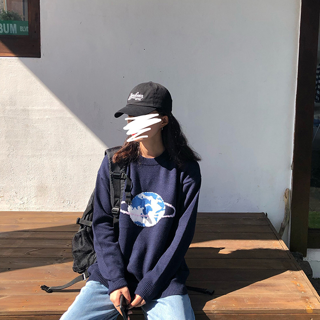 3 colors Korean style sweet Knitted warm Sweaters Women cartoon rabbit fur women sweaters and pullovers F1376 201225