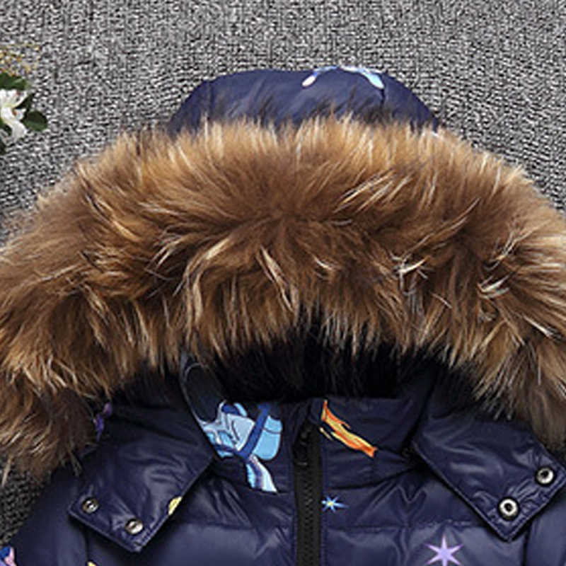 Menoea Parka Real Fur Hooded Boy Baby Overalls Girl Winter Down Jacket Warm Kids Pants Children Snowsuit Girls Outerwear Suits Y1117