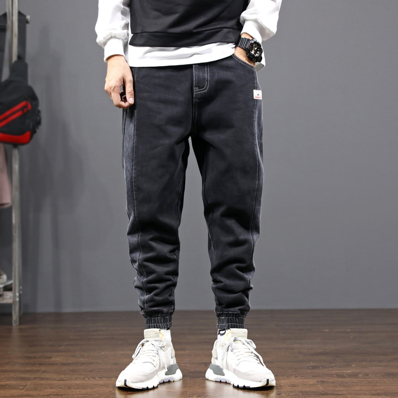 2021 New Japanes Male Fashion Style Slacks Slanted Lateral Stripe Denim Cargo Pants Brim Man Streetwear Hip Joggers Jeans 4791, Black
2021 New Japanes Male Fashion Style Slacks Slanted Lateral Stripe Denim Cargo Pants Brim Man Streetwear Hip Joggers Jeans 4791, Black