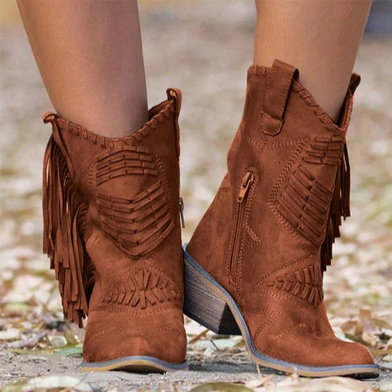 2021 New Women's Vintage Tassel Zip Warm Plus Size Fashion Solid Shoes Women Fringe Ankle Boots Shpd, Khaki
2021 New Women's Vintage Tassel Zip Warm Plus Size Fashion Solid Shoes Women Fringe Ankle Boots Shpd, Khaki