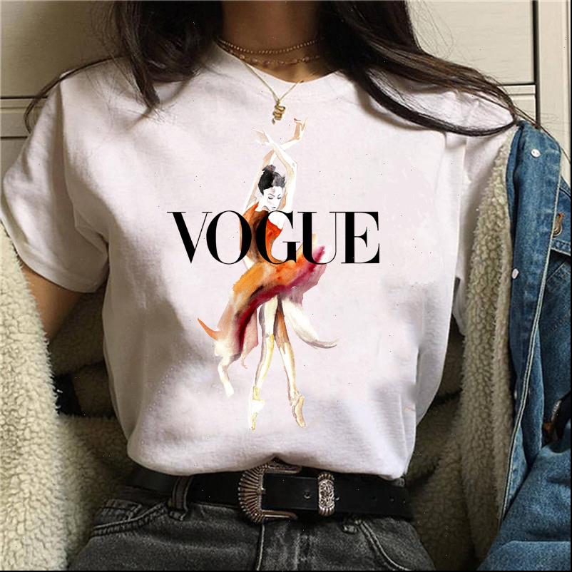 vogue ballet girl print women female tshirt summer harajuku short sleeve white t shirts cartoon casual woman clothes
vogue ballet girl print women female tshirt summer harajuku short sleeve white t shirts cartoon casual woman clothes