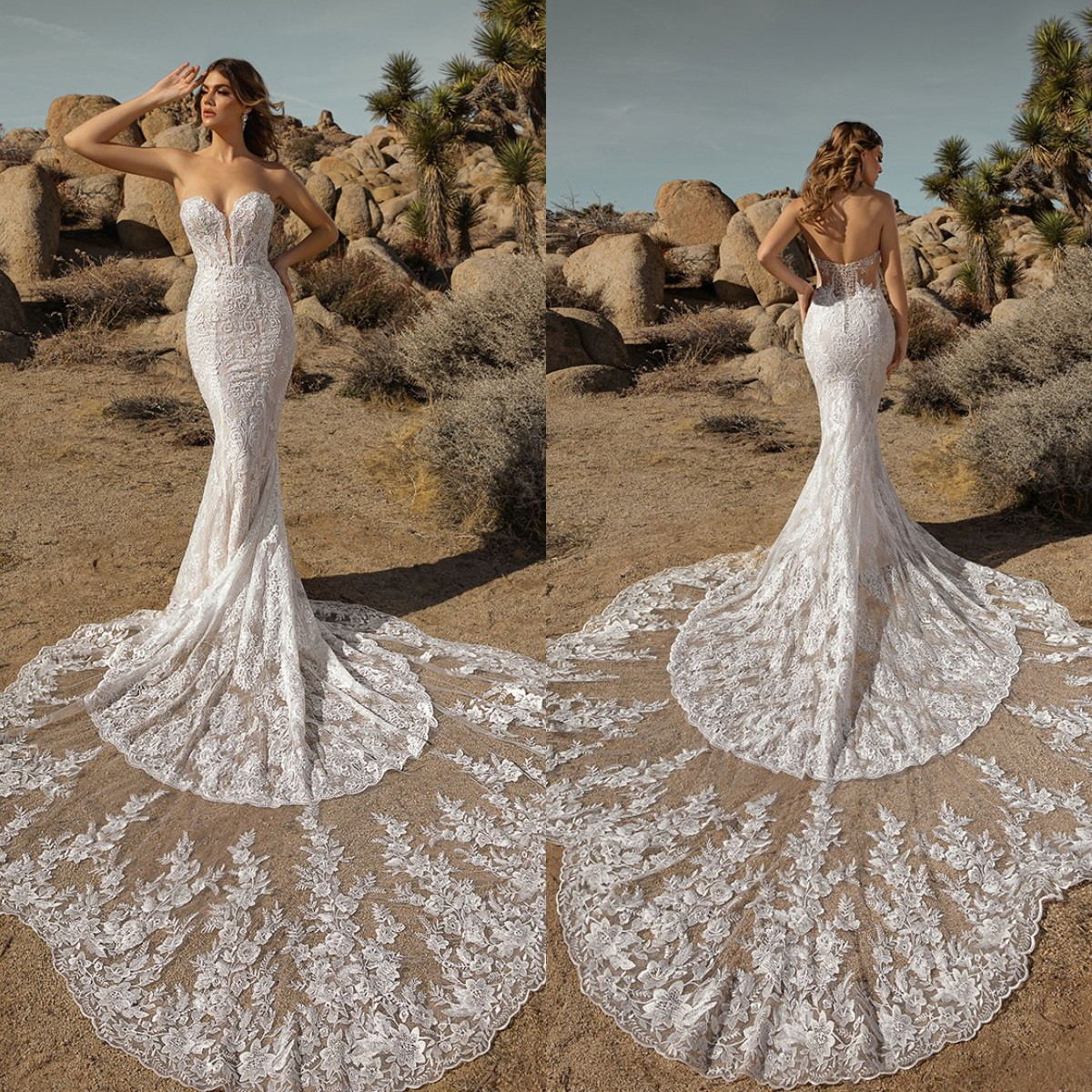 2021 Modern Wedding Dresses Sweetheart Lace Appliques Mermaid Bridal Gowns Custom Made Sexy Backless Sweep Train Wedding Dress, Black
2021 Modern Wedding Dresses Sweetheart Lace Appliques Mermaid Bridal Gowns Custom Made Sexy Backless Sweep Train Wedding Dress, Black