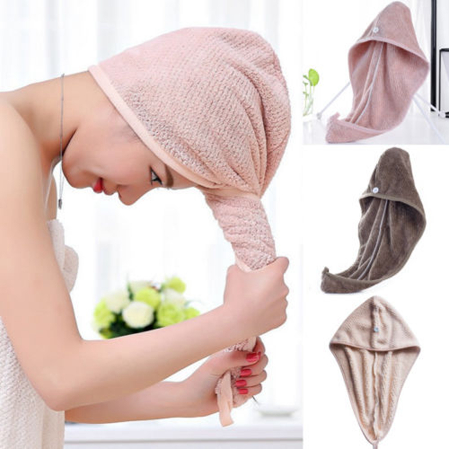 Magic Microfiber Hair Fast Drying Dryer Towel Bath Wrap Hat Quick Shower Cap Turban Towel Dry 4styles