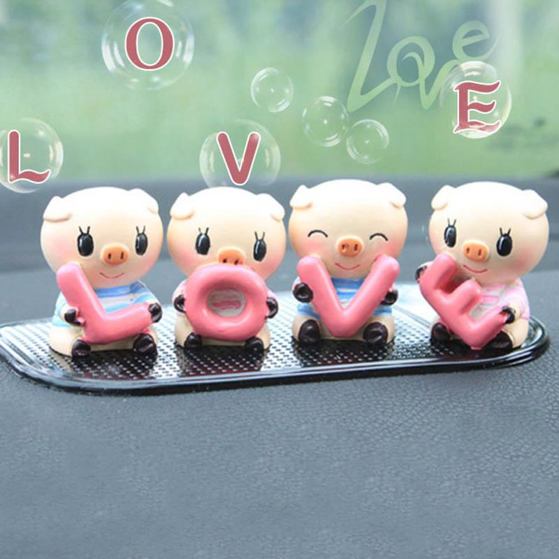 4 pieces / set of car accessories cartoon pig LOVE car decoration beautiful gifts interior decoration auto parts
4 pieces / set of car accessories cartoon pig LOVE car decoration beautiful gifts interior decoration auto parts