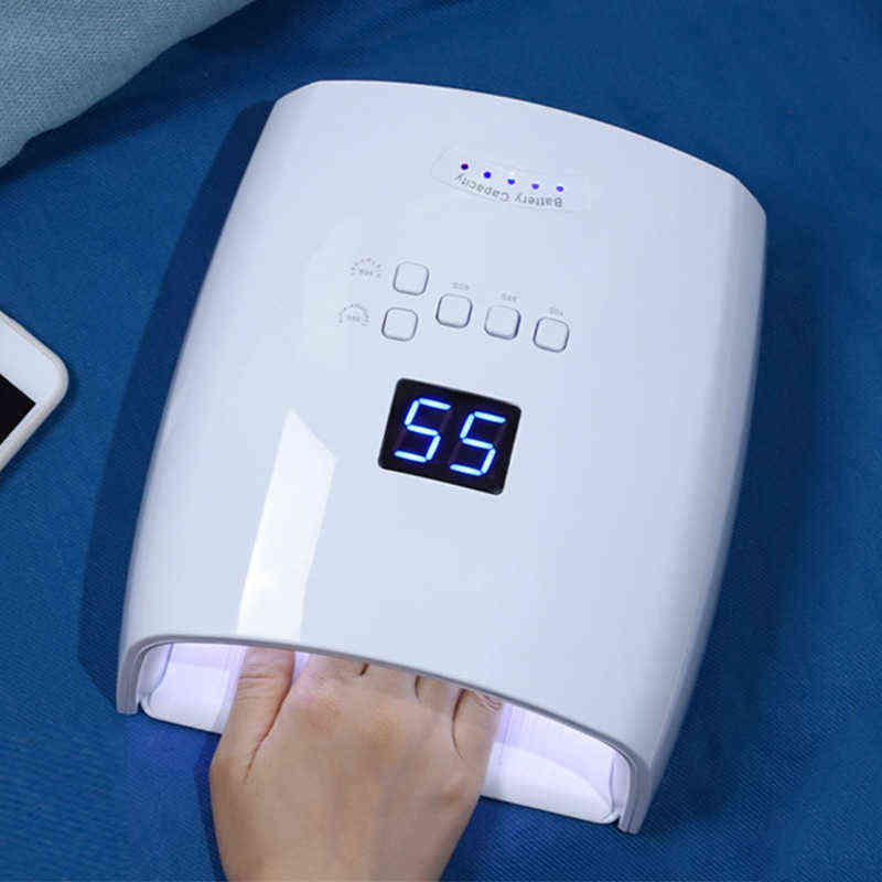 S10 Rechargeable Nail Lamp UV LED Wireless Gel Polish Dryer Nail Oven Pedicure Manicure Light Cordless Nail LED Lamp 211227, White
S10 Rechargeable Nail Lamp UV LED Wireless Gel Polish Dryer Nail Oven Pedicure Manicure Light Cordless Nail LED Lamp 211227, White