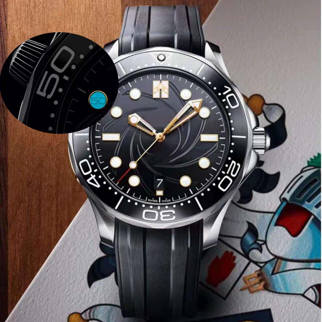 Mens Ceramic Limited Edition 10 Clock with 50 Words Men Watch Automatic Watches Movement Mechanical Orologio montre de luxe James bond 007 S, Slivery;brown
Mens Ceramic Limited Edition 10 Clock with 50 Words Men Watch Automatic Watches Movement Mechanical Orologio montre de luxe James bond 007 S, Slivery;brown