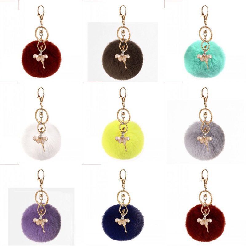 Lovely Key Buckle Rhinestone Ballet Girl Hairball Female Fluffy Pompom Ball Cherub Key Chain Bag Pendant Gift Charms 2 1fy K2B
Lovely Key Buckle Rhinestone Ballet Girl Hairball Female Fluffy Pompom Ball Cherub Key Chain Bag Pendant Gift Charms 2 1fy K2B