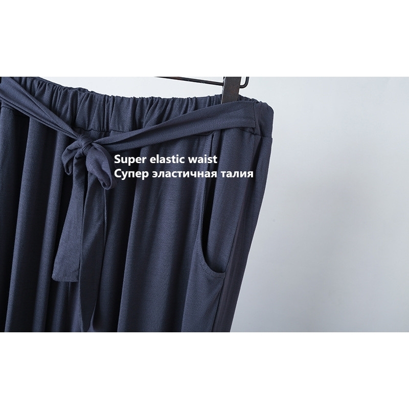 Autumn 3 Pieces Set Long Sleeve Modal Atoff Home Women's Loose Casual Pajamas Autumn Soft Home Cloth Plus Size Loose Sleepwear 201113