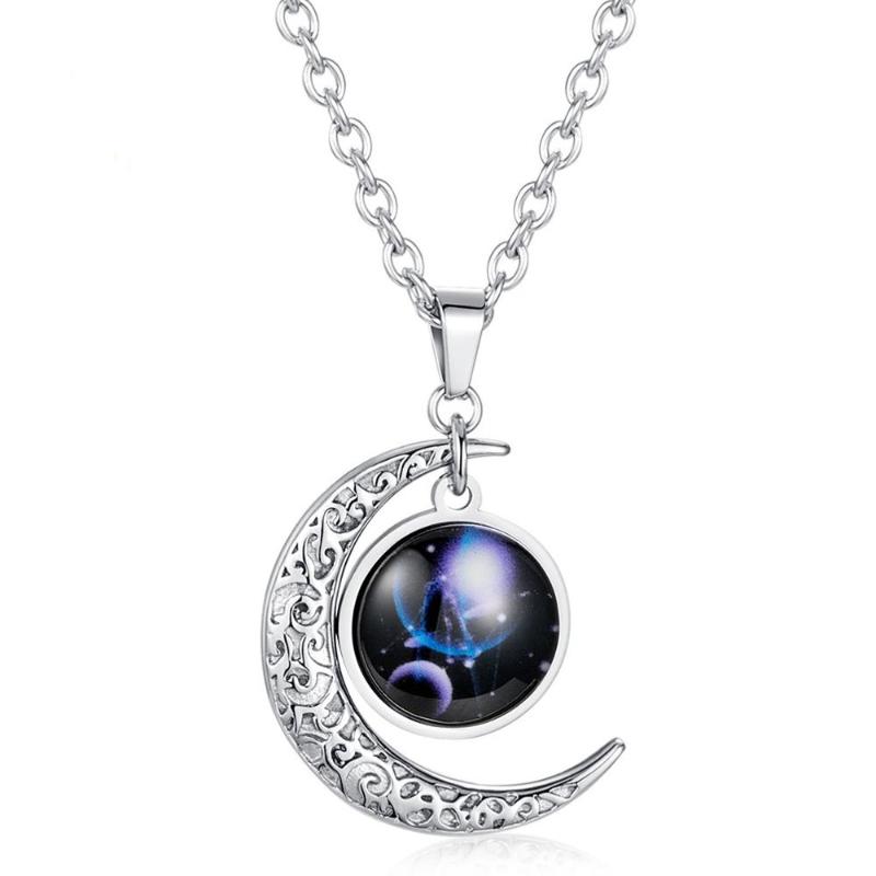 MIQIAO Stainless Steel Titanium Moon Star Zodiac Fluorescent Pendant Chain Necklace for Women Men Girls Friends Gift Goth Kpop 
MIQIAO Stainless Steel Titanium Moon Star Zodiac Fluorescent Pendant Chain Necklace for Women Men Girls Friends Gift Goth Kpop