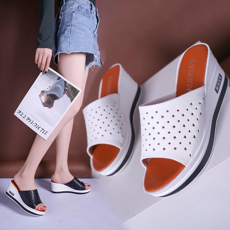 High-heeled Shoes Lady Ladies' Slippers Slipers Women Platform Luxury Slides On A Wedge Heels Soft 2020 Designer Fretwork
High-heeled Shoes Lady Ladies' Slippers Slipers Women Platform Luxury Slides On A Wedge Heels Soft 2020 Designer Fretwork
