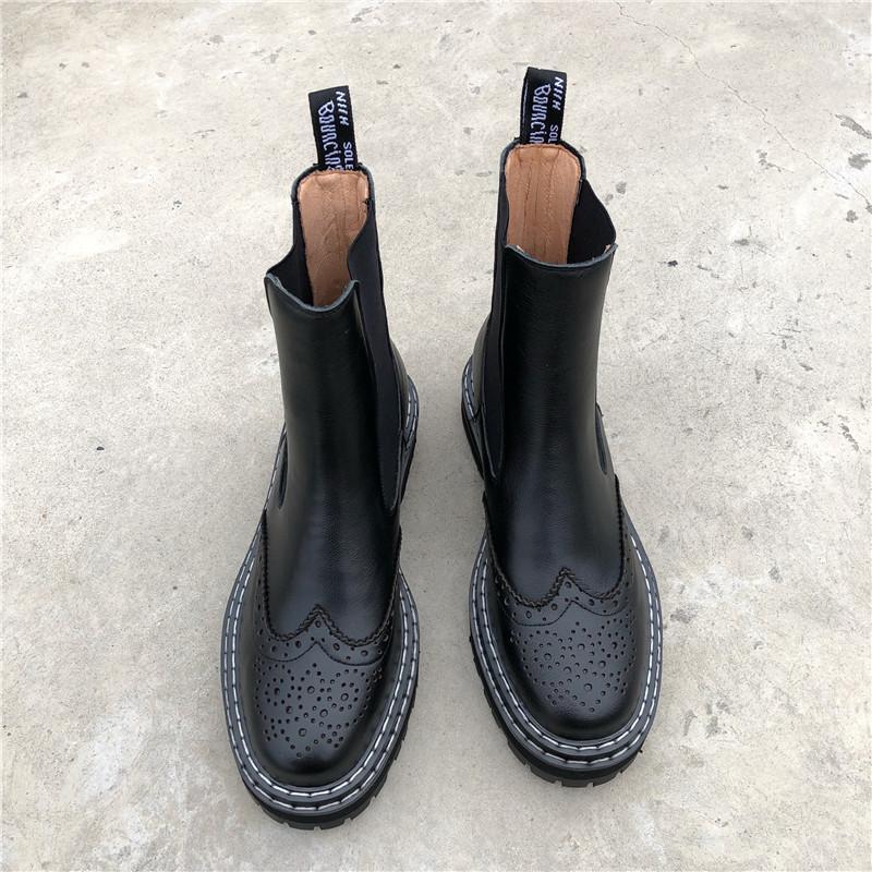 High Quality Fashion Female Genuine Leather Boots Women Flat Ankle Boots Platform Autumn Slip On Brogue Shoes Mujer1, Red
High Quality Fashion Female Genuine Leather Boots Women Flat Ankle Boots Platform Autumn Slip On Brogue Shoes Mujer1, Red