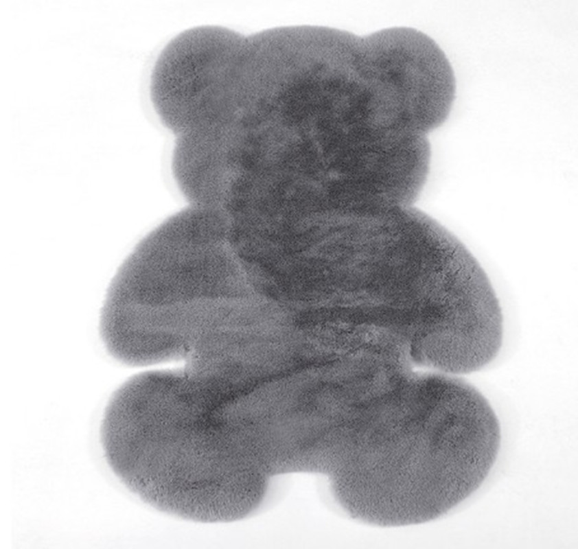 Bear rug super soft silk carpet Indoor Modern Living room bedroom Rug Antiskid soft 60cm *80cm mat gray white brown children