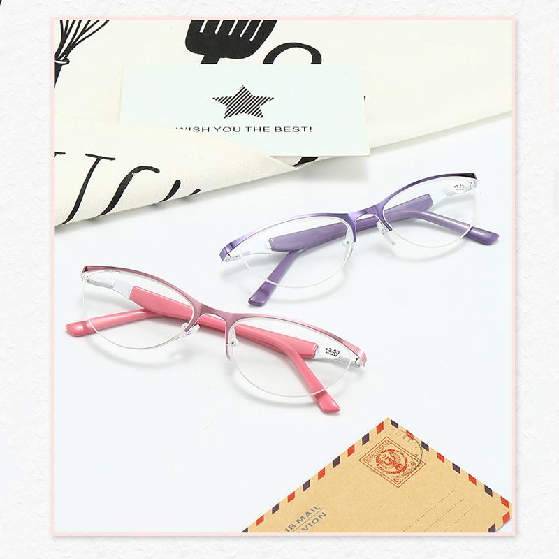seemfly Half Frame Anti Blue Light Glasses Cat Eye Eyewear Flat Light Mirror Metal Frames Optical Spectacles Plain Eyeglasses
seemfly Half Frame Anti Blue Light Glasses Cat Eye Eyewear Flat Light Mirror Metal Frames Optical Spectacles Plain Eyeglasses
