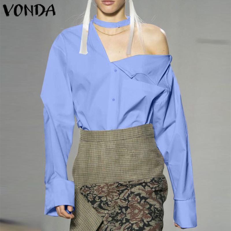 Elegant Blouse Shirts Women' Button Blouse VONDA 2020 Long Sleeve Blusas Sexy Solid Tops Casual Chemise Plus Size Tunic Tops, Black
Elegant Blouse Shirts Women' Button Blouse VONDA 2020 Long Sleeve Blusas Sexy Solid Tops Casual Chemise Plus Size Tunic Tops, Black