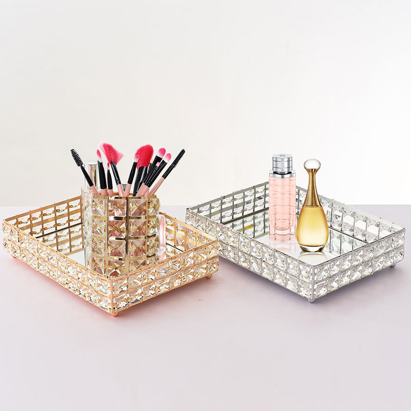 1pcs Square Crystal Tray Cosmetics Storage Pallet Snacks Plate Fruit Container Home Wedding Decoration Y200903
1pcs Square Crystal Tray Cosmetics Storage Pallet Snacks Plate Fruit Container Home Wedding Decoration Y200903