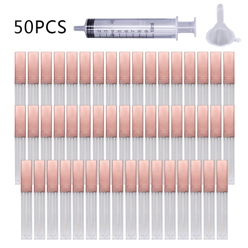 50pcs New 5ml Rose Gold Lip gloss Tubes Empty Cosmetic Container Refillable Bottles Liquid Lipstick Storage Bottle
50pcs New 5ml Rose Gold Lip gloss Tubes Empty Cosmetic Container Refillable Bottles Liquid Lipstick Storage Bottle