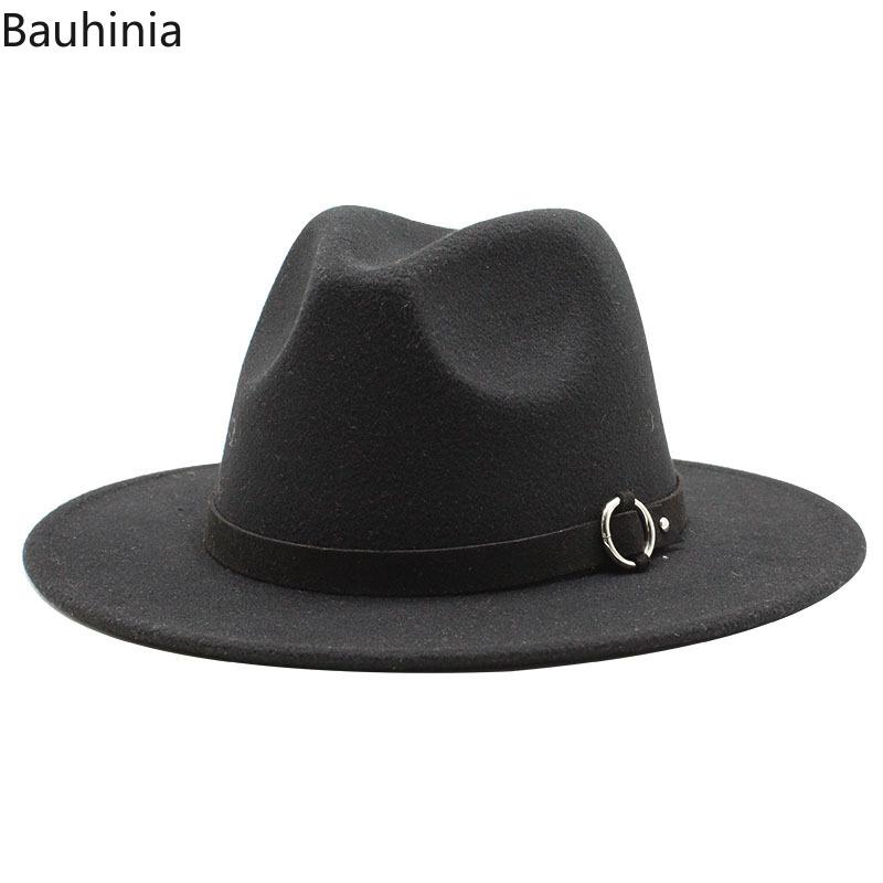 Wide Brim Hats Winter Casual Fedora Hat Men Women Imitation Woolen Felt Fashion Top Jazz Fedoras Chapeau Sombrero Mujer 2021
Wide Brim Hats Winter Casual Fedora Hat Men Women Imitation Woolen Felt Fashion Top Jazz Fedoras Chapeau Sombrero Mujer 2021