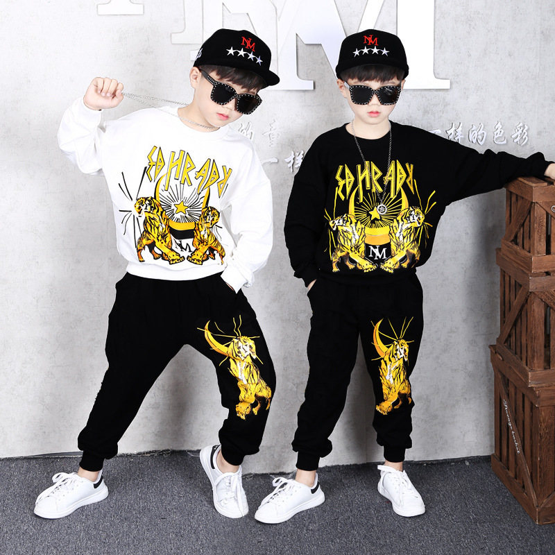 Children's Two-piece Clothing Sets Boys Top Jacket +long Pants Streetwear Baby Boy Sport Suit Costume for Kids 4 6 8 12 16 Years 201127