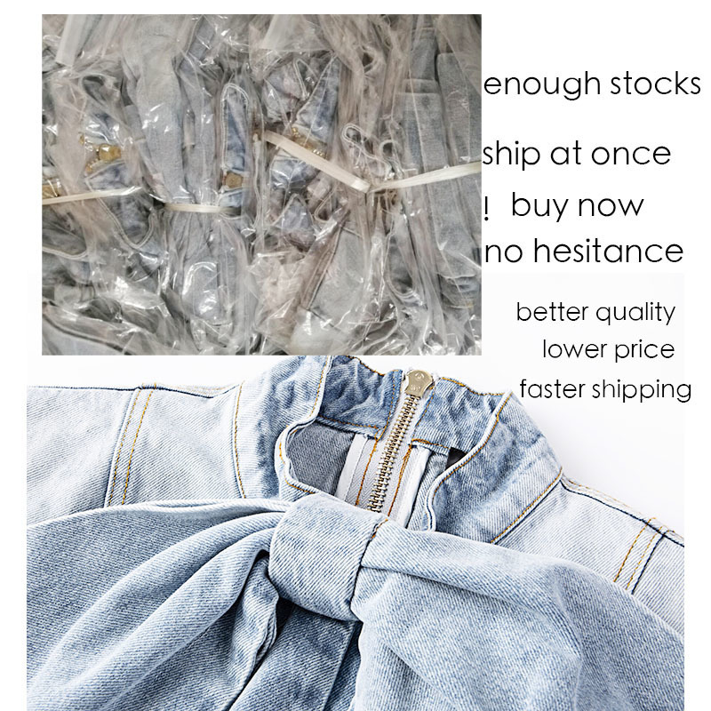 GetSpring Women Blouse Denim Blouse Denim Shirt Long Sleeve Jean Blouses Retro Bow Women Shirt All Match Ladies Tops Spring Top T200321