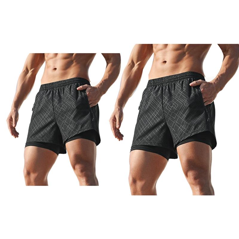 2x Men's Running Tights Sports Shorts Men's Jogging Liner Marathon Running Training Shorts Black M & XXXL
2x Men's Running Tights Sports Shorts Men's Jogging Liner Marathon Running Training Shorts Black M & XXXL