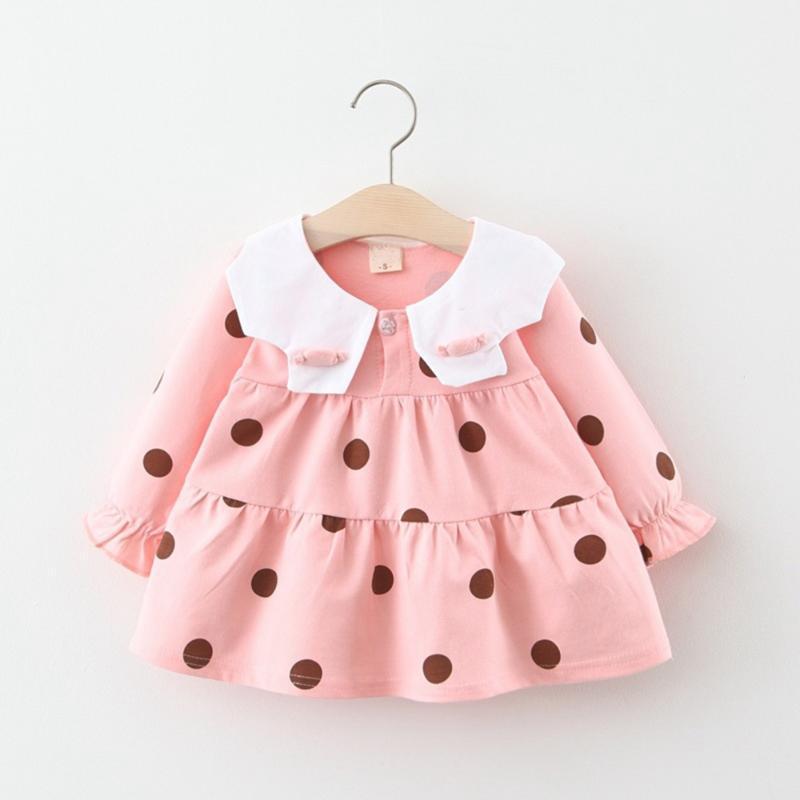 Girls Princess Dress 2020 Autumn Children Kids Baby Infants Turn-Down Collar Dot Polka Long Sleeve Casual Dresses S109951, Pink
Girls Princess Dress 2020 Autumn Children Kids Baby Infants Turn-Down Collar Dot Polka Long Sleeve Casual Dresses S109951, Pink