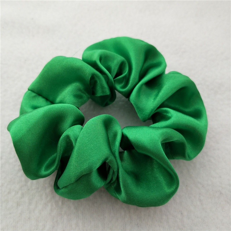 Women Silk Scrunchie Elastic Handmade Multicolor Hair Band Ponytail Holder Headband Accessories epacket 70 colors
