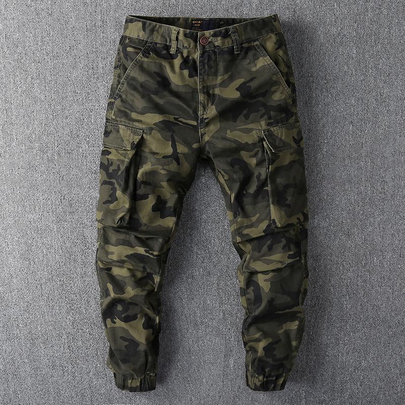 Mens Fashion Casual Cotton Camouflage Cargo Pants Men Spring Autumn High Quality Long Trousers Male Overalls Work Pant Clothing