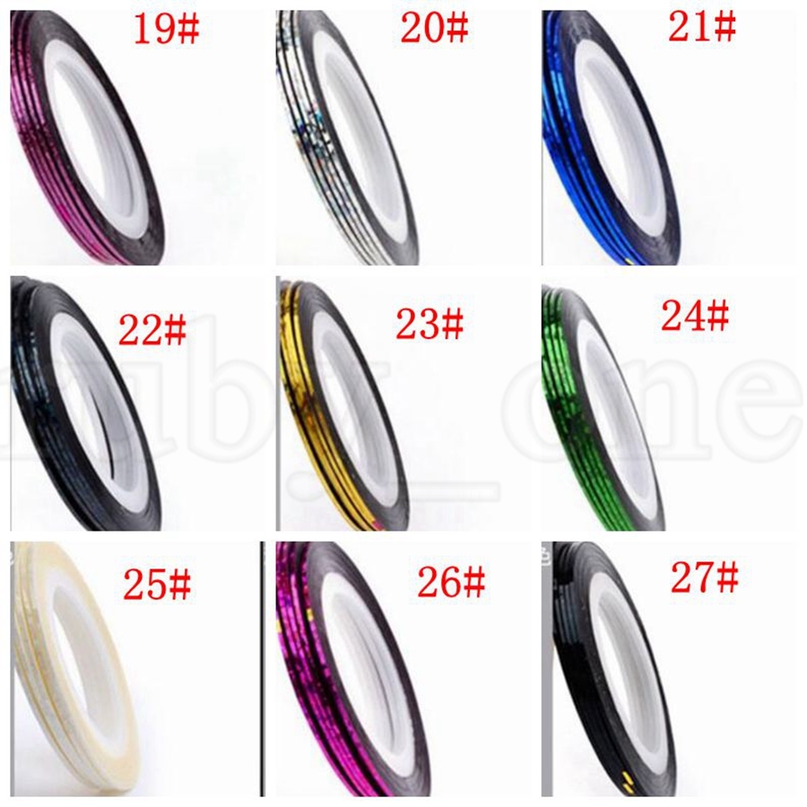 Nail Tape Laser Tape Line Nail Art Sticker Nail Striping Roll Beauty Tips For DIY Nails Art Tips Decoration Sticker Adhesive Paper