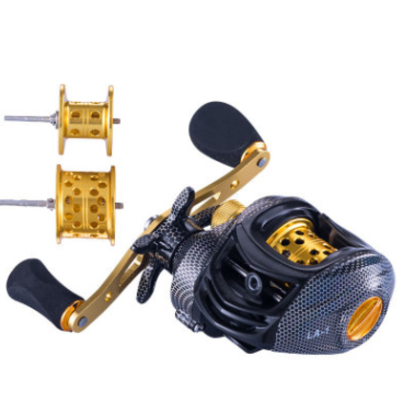 6.3:1 Baitcast Fishing Reel 13 Bearing Large Line Capacity Lightweight Left-handed Right-handed Bait Casting Fishing Wheel Tool T191015