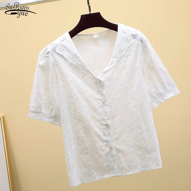 Korean Fashion Women Shirts Office Lady Chiffon Womens Tops and Blouses Elegant Summer Ladies Shirt blusas mujer de moda 9879, White
Korean Fashion Women Shirts Office Lady Chiffon Womens Tops and Blouses Elegant Summer Ladies Shirt blusas mujer de moda 9879, White