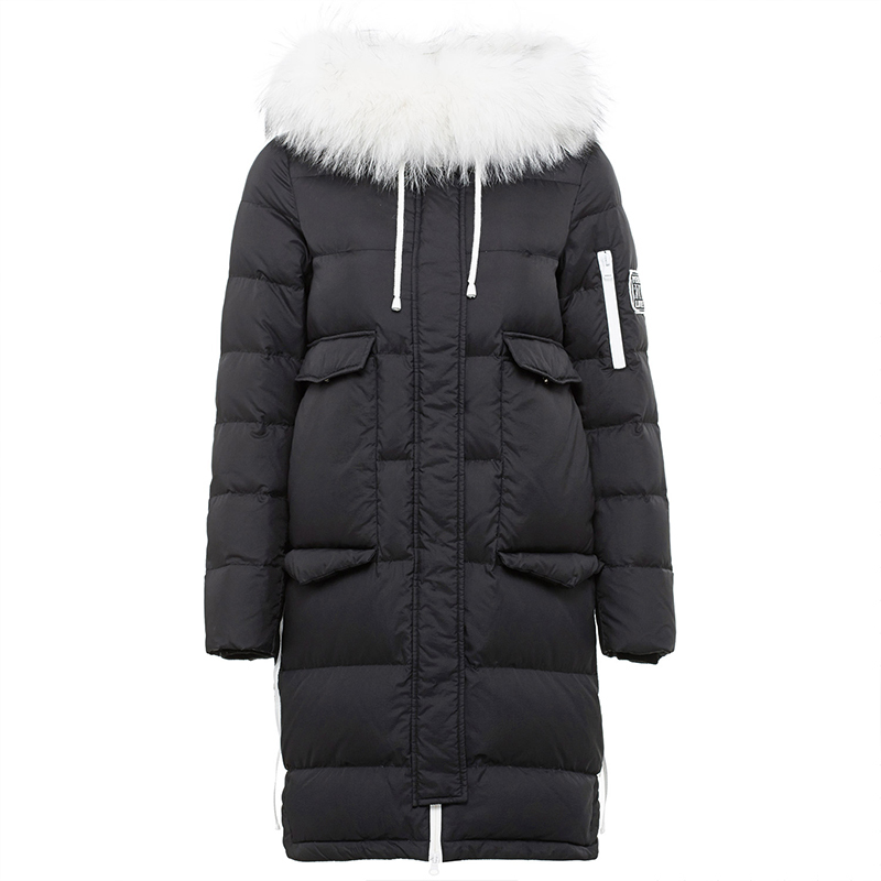 BOSIDENG New Winter Collection Women's midLength down Jacket Warm Jacket Coat for Women real fur High Quality B1601134 201019