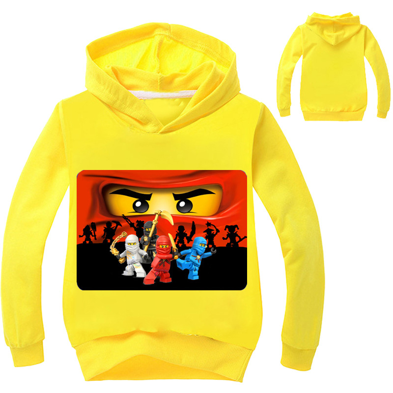 Boys Outwear Ninja Hoodies Cartoon Costumes Clothes T shirts Children's Sweatshirts For Boys Kids Tops 201126