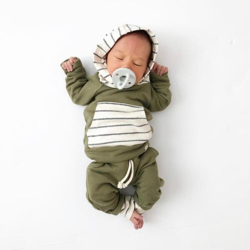 2020 Autumn Winter Toddler Kids Baby Boy Girl Clothes Set Stripe Hooded Sweatshirt Tops Pants Outfits 2PCS Baby Outfits 0-24M1, Blue
2020 Autumn Winter Toddler Kids Baby Boy Girl Clothes Set Stripe Hooded Sweatshirt Tops Pants Outfits 2PCS Baby Outfits 0-24M1, Blue