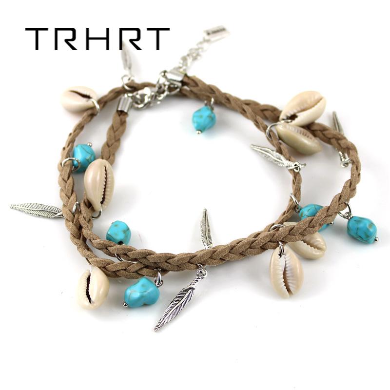 New Fashion Wristband bangles for women Leather Braided String Anklets Female Bracelet Shell Leaf Dropshipping
New Fashion Wristband bangles for women Leather Braided String Anklets Female Bracelet Shell Leaf Dropshipping