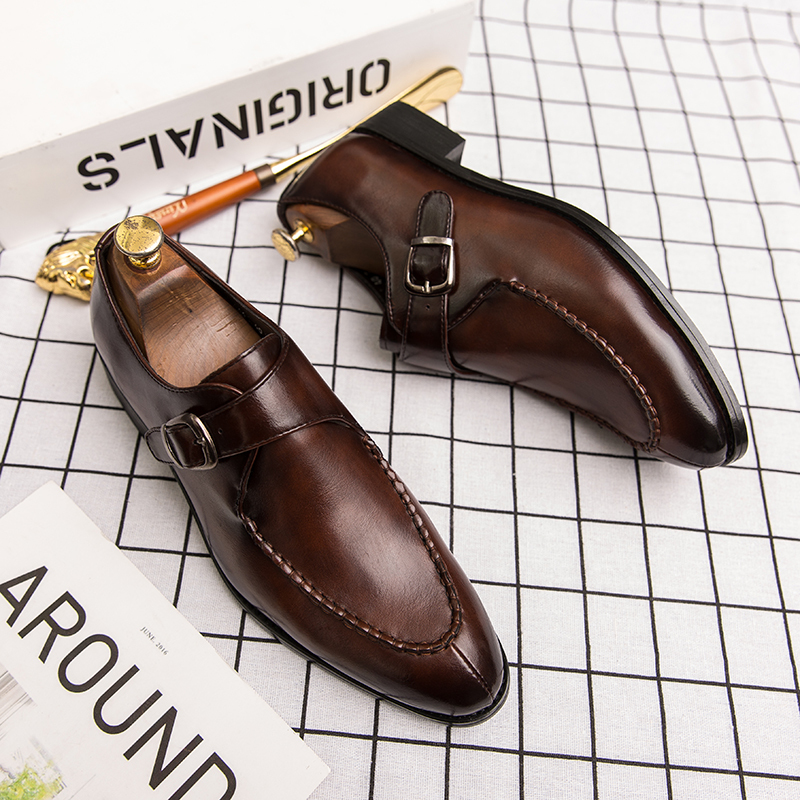 Italian Dress Shoes Men Wedding Party Shoes High Quality Casual Loafer Male Flat Shoes Plus Size 38-48 LJ201014