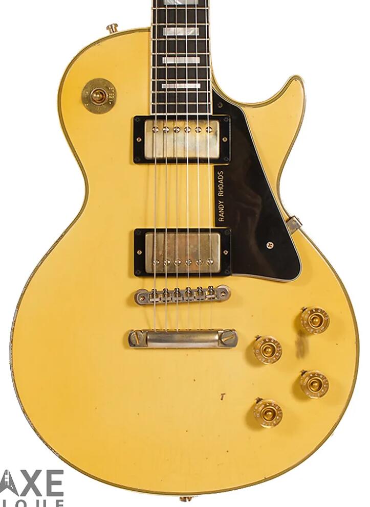 Heavy Relic Randy Rhoads 1974 Antique White Cream Electric Guitar ABR-1 bridge, 1-Piece Neck Small D Profile, Ebony Fretboard
Heavy Relic Randy Rhoads 1974 Antique White Cream Electric Guitar ABR-1 bridge, 1-Piece Neck Small D Profile, Ebony Fretboard