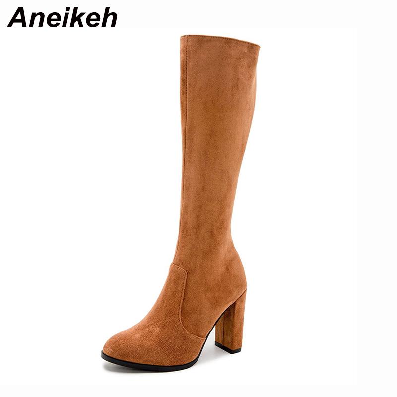 Aneikeh NEW 2020 Spring/Autumn Rome Riding, Equestrian Shoes Classics Sewing Zipper Square Heel Knee-High Women's Boots Fashion, Black
Aneikeh NEW 2020 Spring/Autumn Rome Riding, Equestrian Shoes Classics Sewing Zipper Square Heel Knee-High Women's Boots Fashion, Black