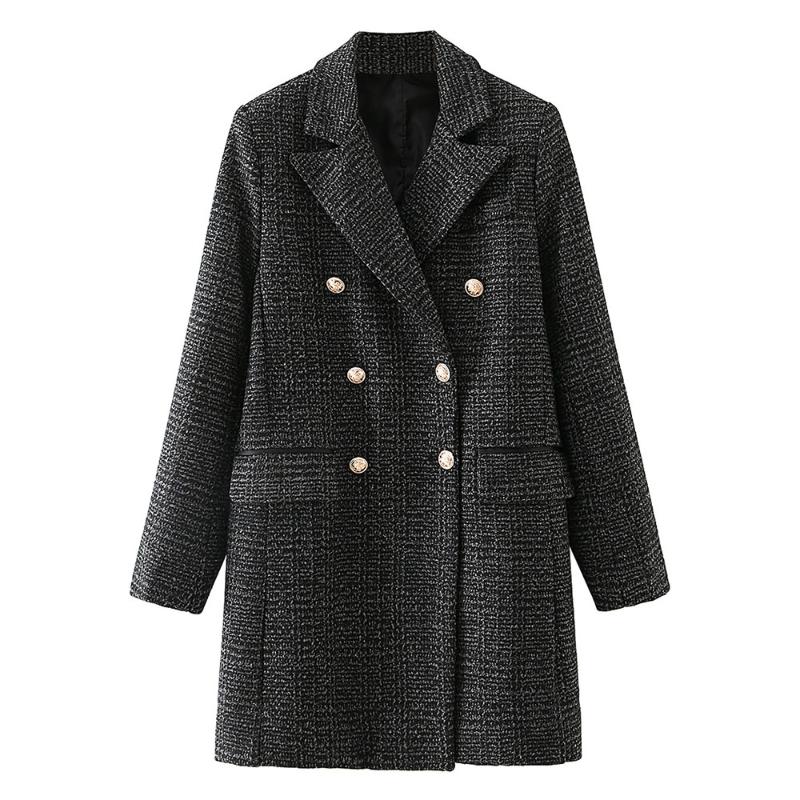 new fashion European style notch collar coats ladies check winter jacket long plaid woolen coats 2021 design, Gray
new fashion European style notch collar coats ladies check winter jacket long plaid woolen coats 2021 design, Gray