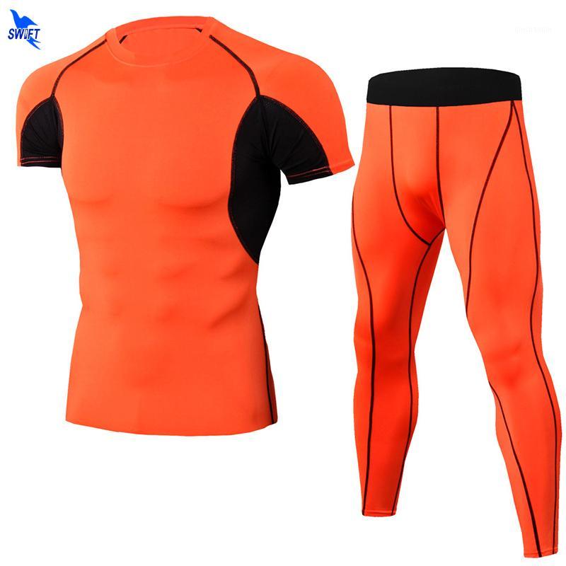 2020 New Compression Men's Tracksuit Fitness Sportswear T-shirt+Tights 2PCS Running Set Short Sleeve Quick Drying Gym Sport Suit1, Black blue
2020 New Compression Men's Tracksuit Fitness Sportswear T-shirt+Tights 2PCS Running Set Short Sleeve Quick Drying Gym Sport Suit1, Black blue