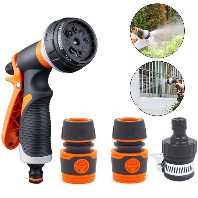 Multifunctional Garden Watering Spray Gun Household Car Wash Water Gun Garden Watering Pipe Nozzle Connector Outdoor1, Yellow 
Multifunctional Garden Watering Spray Gun Household Car Wash Water Gun Garden Watering Pipe Nozzle Connector Outdoor1, Yellow