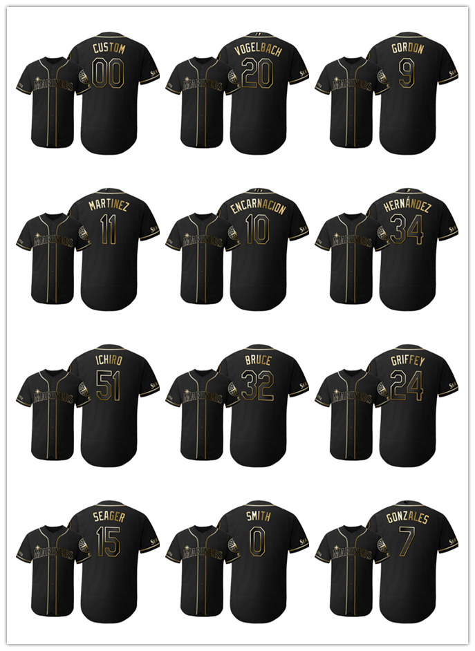 2019 Golden Edition Seattle Mariners MEN WOMEN YOUTH 24 Ken Griffey Jr.15 Kyle Seager Flex Base baseball Jersey
2019 Golden Edition Seattle Mariners MEN WOMEN YOUTH 24 Ken Griffey Jr.15 Kyle Seager Flex Base baseball Jersey